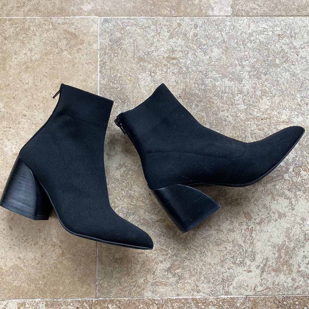 Jeffrey Campbell Black Heeled Boots size 6